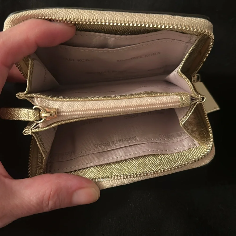 Michael Kors Metallic Gold Wallet - Picture 2 of 6